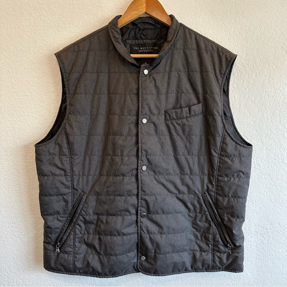 The Men’s Store Bloomingdale’s Men’s Gray Puffer Vest Size XL